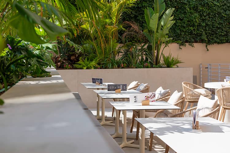 Terraza del hotel